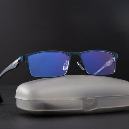 SAMA - Titanium Blue Light Glasses – Anti-Eye Strain Gaming Eyewear