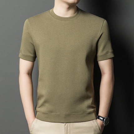 SAMA Men’s Summer Knit T-Shirt – Slim Fit Crewneck Pullover Tee