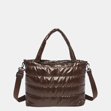 SAMA - PU Leather Crossbody Bag – Adjustable Strap & Zipper Closure