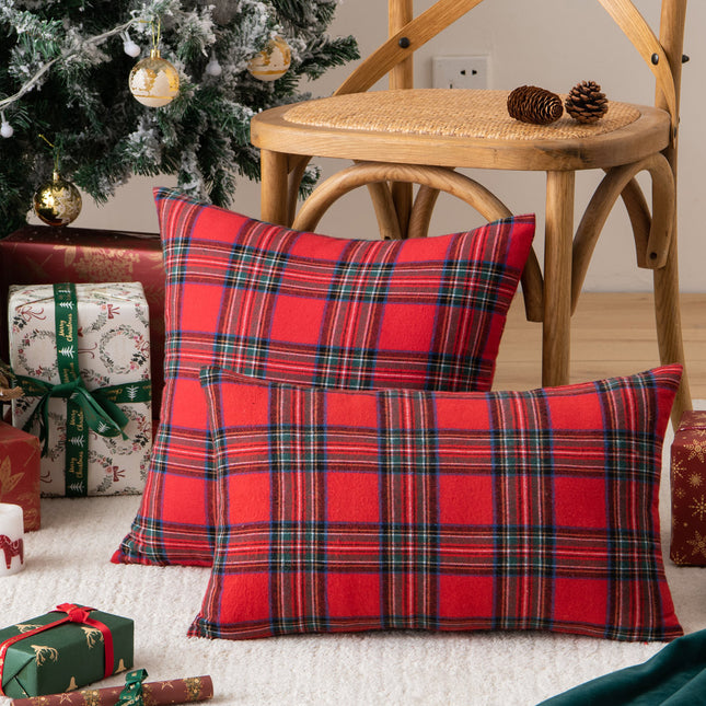SAMA - Nordic Christmas Plaid Pillow Cover 45x45/30x50cm Cushion Case