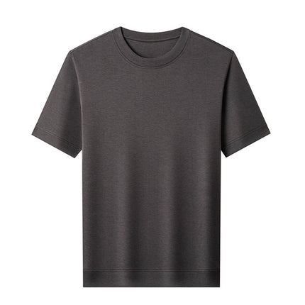 SAMA Men’s Summer Knit T-Shirt – Slim Fit Crewneck Pullover Tee