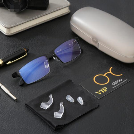 SAMA - Titanium Blue Light Glasses – Anti-Eye Strain Gaming Eyewear
