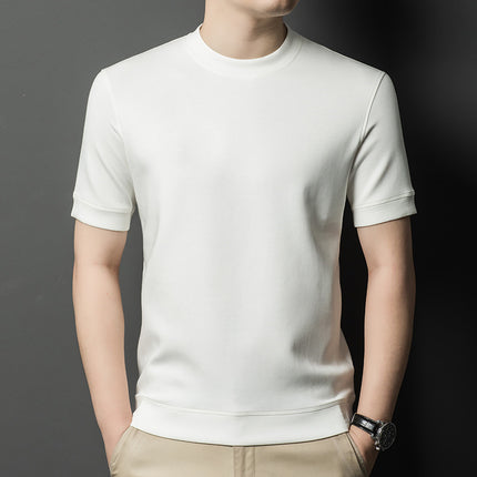 SAMA Men’s Summer Knit T-Shirt – Slim Fit Crewneck Pullover Tee