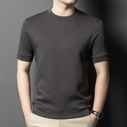 SAMA Men’s Summer Knit T-Shirt – Slim Fit Crewneck Pullover Tee