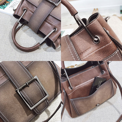 SAMA PU Leather Leisure Tote – 26×9×20 cm, Shoulder/Hand