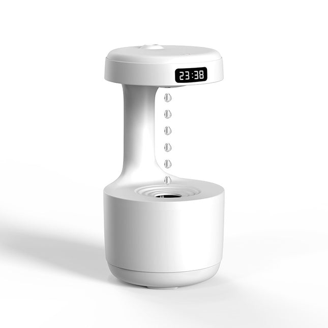 SAMA - Anti-Gravity Water Drop Humidifier – LED Clock 800ml USB