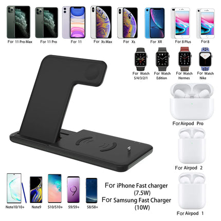 SAMA 15W 4-in-1 Foldable Wireless Charger Stand – Qi, USB-C